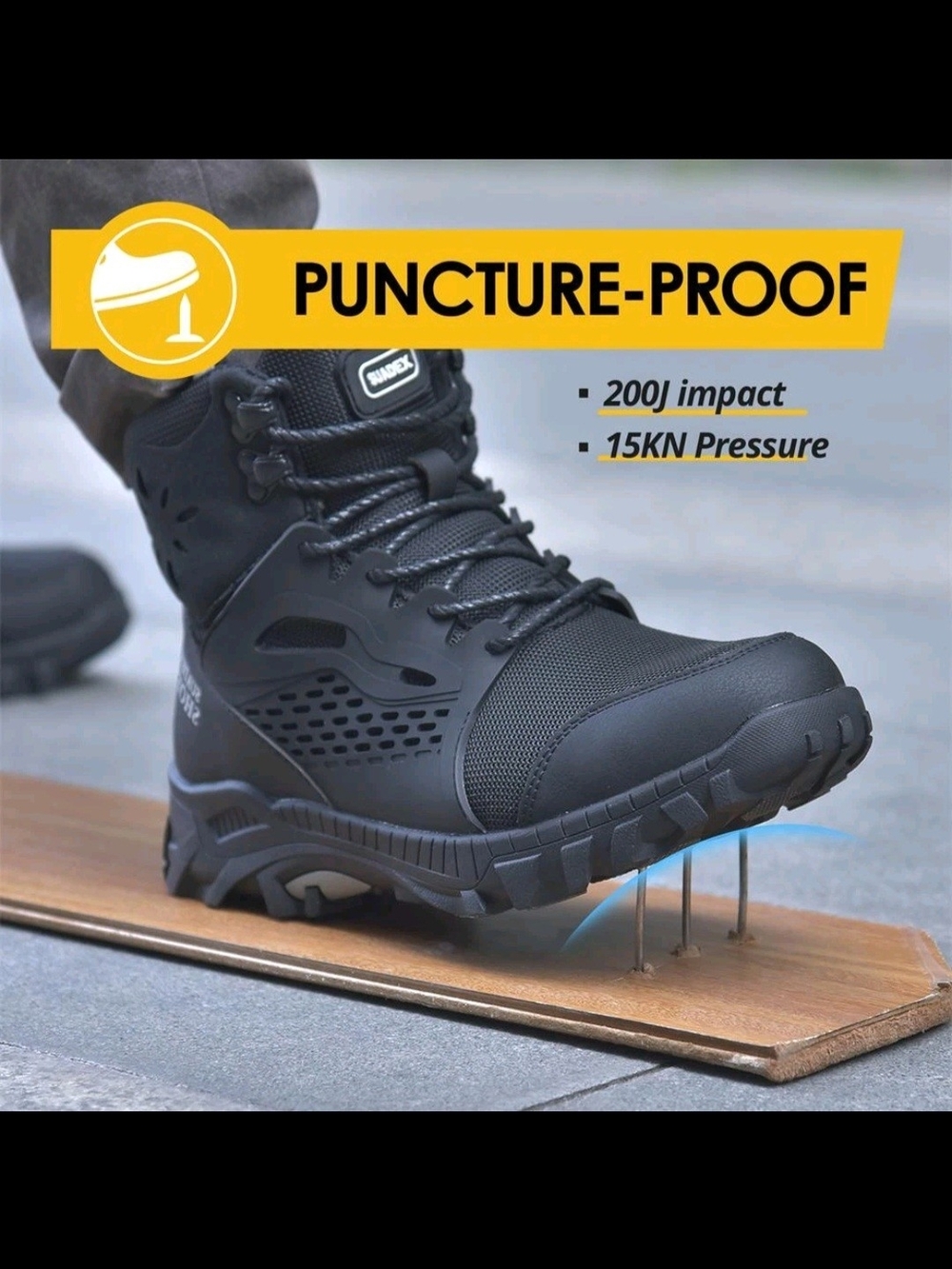 Suadex Steel Toe Work Boots #71 - Picture 7 of 11